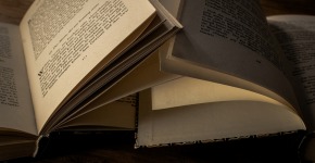 Books on a desk