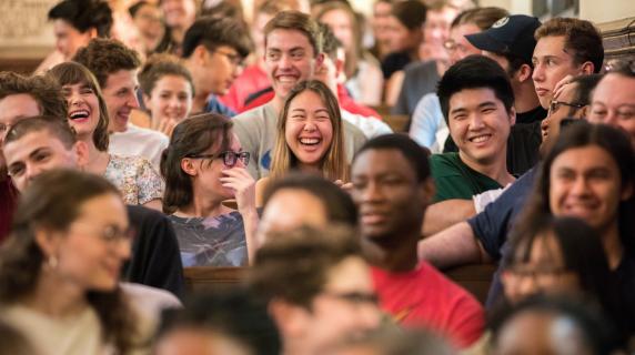 Happy students